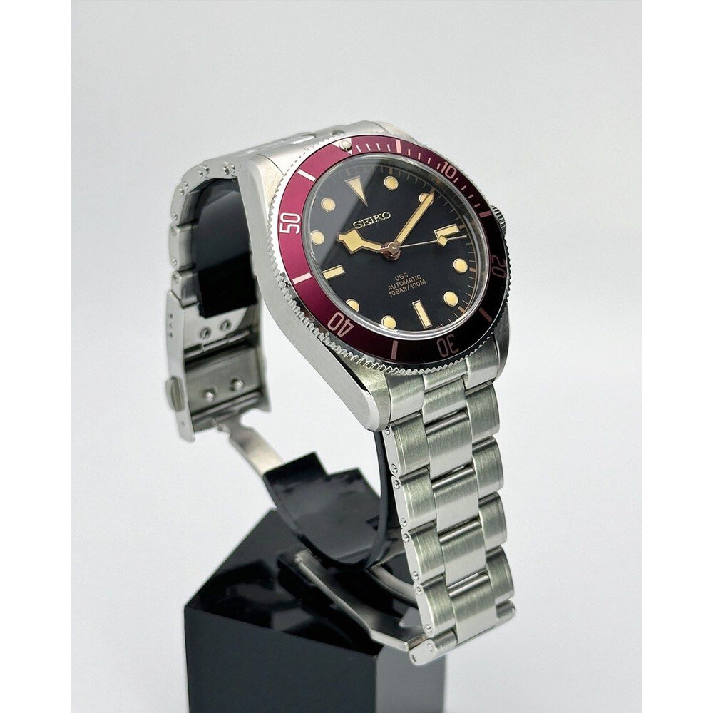 Custom Seiko Mod Black Bay Heritage Red Bezel 41mm E S Watches